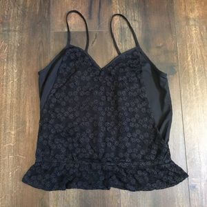 Tobi Black tank with flowers